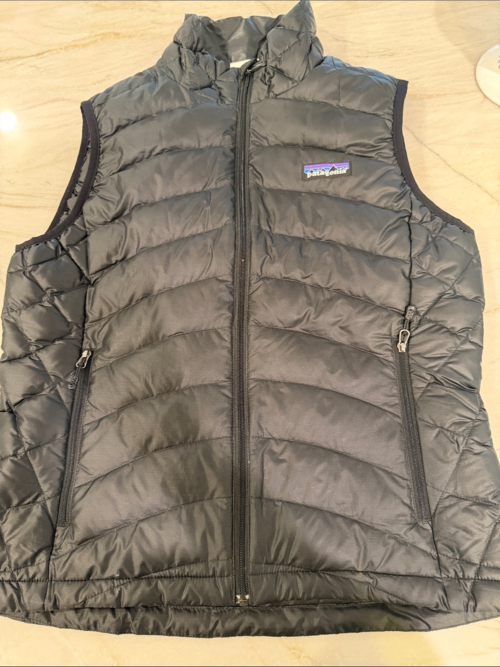 Patagonia Black Quilted Kids Puffer Vest